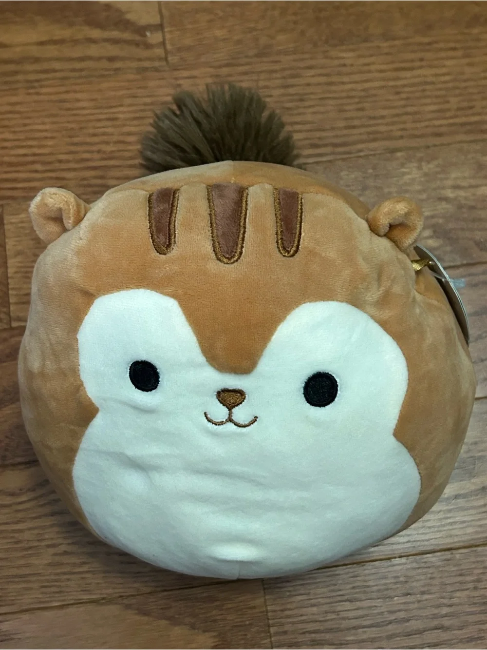 Squishmallows Tan and White Squirrel Plush—Sawyer